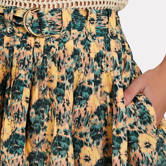 NWOT Ulla Johnson Margot Pansy Pleated Shorts - Picture 2 of 9